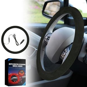 Steering Wheel Covers Winter Car Heating Cover Non-slip Rapid Mantles Interior Accessories Auto Decoration