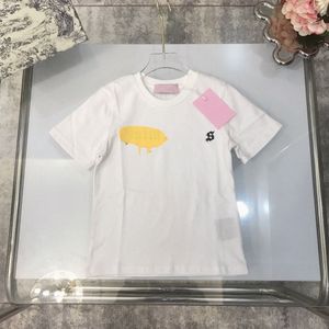 Çocuklar Tişörtler Tasarımcı Angel Girls T Shirt Sıradan Erkek Çocuklar Kısa Kollu Plams Tshirts Gençlik Çocuklar Mektup Basılı Tee Moda Bebek Kumaş Y912#