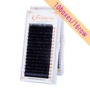 Makeup Tools 10 Trays 16RowScase 716mm Mink Eyelash Extensions Supples False Fake Eyelash Extension Enskilda fransar Kosmetika 230217