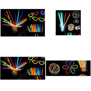 Auto Dvr LED-Lichtstäbe 100 Stück/1 Los Glühen blinkende Beleuchtung Armband Drop Lieferung Spielzeug Geschenke beleuchtet Dhciq
