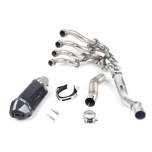 Car Dvr Motorcycle Exhaust System 304 Stainless Steel Contact Pipe Slip On Elbow For Su Zuki Gsxr 600 750 R600 R750 2006 2007 K6 K71 D Dh5Gw