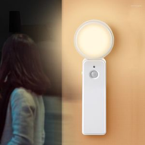 Bordslampor Lampsensor LED Lätt laddbar bärbar USB Läsdisk inomhus nattgarderobs sovrumsdekoration