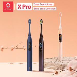 Diş Fırçası Oclean X Pro Smart Sonic Elektrikli Diş Fırçası Seti IPX7 Ultrason Whitener Fırça Şarj Edilebilir Otomatik Ultrasonik Diş Pırıltı Kiti 230217