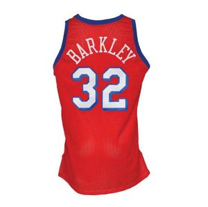 Dikişli Charles Barkley Basketbol Forması 1991-92 1988-89 Mesh Hardwoods Classics Retro Jersey Erkek Gençlik S-6XL #32 #34