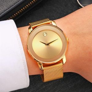 Wristwatches Mens Business Watch Classic Waterproof Watches 40mm High Quality Stainless Steel Casual 5 Colors1204B