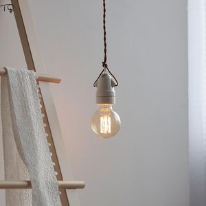 Pendelleuchten, industrielle minimalistische Keramik-Leuchten, LED E27, Einzelkopf, kleine Hängelampe, Schlafzimmer, Nachttisch, Bar, Esszimmer, Balkon, Loft