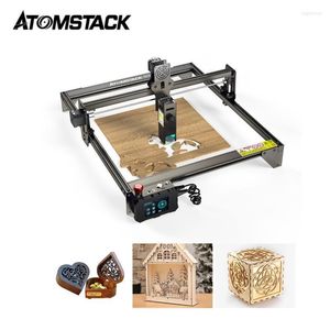 Printers Pro 50W Dual-Laser Engraving Machine CNC Router Laser Engraver DIY Logo Seals Wood Cutter Metal Glass Mini PrinterPrinters Roge22