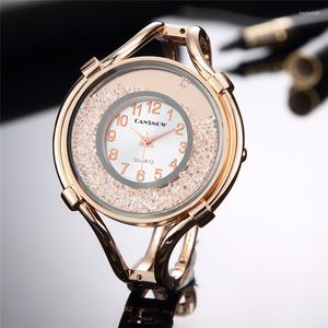 Armbandsur säljer kvinnor mode kvartsklockor casual armband klocka för damer släpp analog klocka zegarek damskiwristwatches hect22