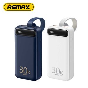 Power Banks мобильный телефон Remax Portable Power Bank 30000MAH 20W225W RPP522 PD30QC30FCPAFCSFCP Оптом.