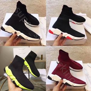 2023 Triple S Knit Socks Shoes 2.0 Running Shoes Runners Mens Women Designer Sneaker Black White Casual Sneakers 35-45