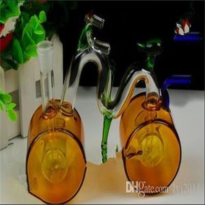 Colore trasparente di una grande bottiglia d'acqua per bicicletta Bong in vetro all'ingrosso Bruciatore a nafta Pipa ad acqua in vetro Rigs Oil Rigs Smoking Rigs