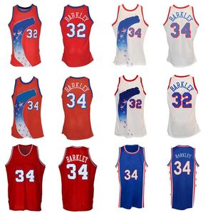 Charles Barkley sömnad baskettröja S-6XL 1988-89 19921-92 Mesh Hardwoods Classics Retro Jerseys Men Women Youth Red 34 32 32