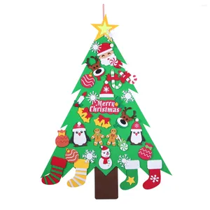 Christmas Decorations Wall Crafts Kids Supplies Felt Tree Diy Craft Decoration Decor Toddler Kit