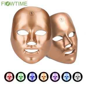 Massager twarzy 7 Kolor LED Face Mask Pon terapia anty trądzik zmarszczka twarz Whiten Skin Rejuvenation Care Care Mase Maszyna 230217