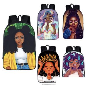 Mochilas Meninas Escola Impressa 32 Design Africa Beauty Caractery Bags Teenager Livro Diretor Drop Drop Kids Maternidade DHKFQ