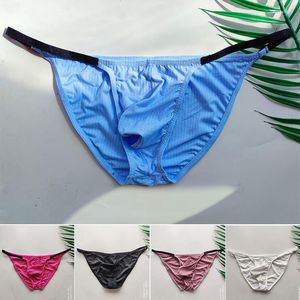 Mutande Senza cuciture Slip da uomo Mutandine Bikini Pantaloni Uomo Sospensorio Intimo Traspirante Vita bassa Ultrasottile Asciugatura rapida