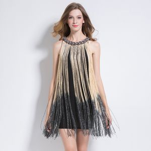 Slim Dress Girl Sexy Nightclubs Party Sexy Tassel Dance Costum