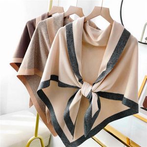 Bow Ties Winter Sticked Shawl Soft Warm Shoulder Wrap Fake Collar Neck Wraps Scarf Ladies Shirt Löstagbara skyddsdukar