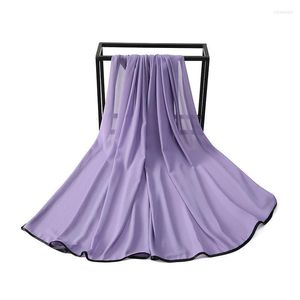 Halsdukar senaste malaysia modehuvud halsduk kvinnor muslimska hijab bubbla chiffong headwrap femme bandana långa sjalar pannband islamicscarsves rona