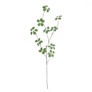 Dekorative Blumen, künstliches Guanyin-Lotusblatt, künstlicher Eukalyptus, grüner Zweig, 90 cm, Kunststoff, biegsam, schöne Seide, DIY-Ornament für Zuhause