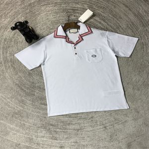 Nowa moda londyn anglia koszulki polo męskie projektanci koszulki polo główna ulica haft z nadrukiem T shirt mężczyźni letnia bawełna Casual t-shirty #10