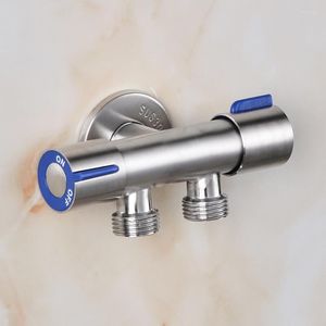 Banyo Lavabo muslukları 304 Paslanmaz Çelik Bir Çift Tutar Kontrolü Tek Soğuk Sprey Tabancası Musluk Çamaşır Makinesi