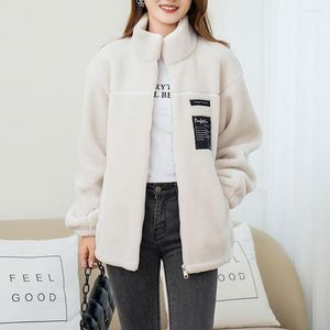 Men's Jackets Unisex Coat Stand Collar Long Sleeve Coldproof Women Men Autumn Winter Fluffy Couple For Dating
