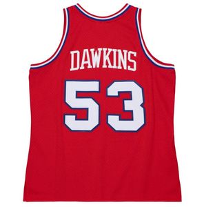 Stitched basketball Jersey Darryl Dawkins 1976-77 79-80 Mesh Hardwoods Classics retro jerseys Men Women Youth red blue 53