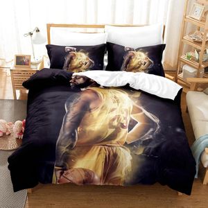 Bedding Sets Basketball Duvet Cover For Teen Boy Single Queen Soft Bedspread Comforter Zipper Design Set And Pillowcases