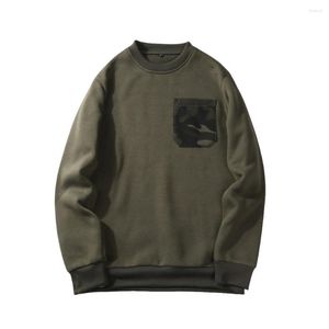 Erkek Hoodies Moda Sıradan Çok Renkli Dikiş Büyük Boy Yuvarlak Boyun Sweatershirts Kore Versiyonu Gevşek Konforlu Giysiler