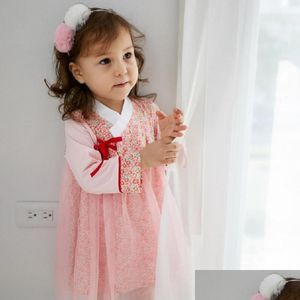 Samochód DVR sukienki dziewczynki Dziewczyny Kimono Baby Girl Ubrania 2021 Sukienka w stylu Summer Japończyka nadruk Siatka splicowana torba niemowlęta