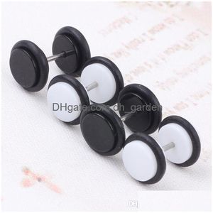 Plugs Tunnels 60Pcs/Lot Cheater Ear Gauges Tapers Fashion Summer Style Men Women Fake Body Piercing Jewelry Faux Septum Ri Dhgarden Dhann