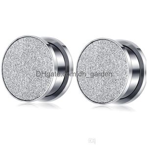 Plugs Tunnels Flesh Tunnel Plug Glitter Glitzer Fake Piercing Sier Gold 420Mm Body Jewelry Earring Ear Screw Expander Drop Dhgarden Dhqdb