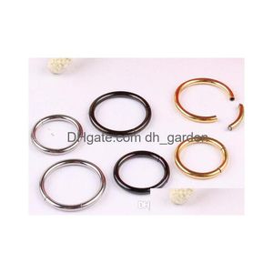 Anelli da naso Borchie Anello Titanio Anodizzato Captive Bead Cbr Capezzolo Labret Piercing sul labbro Gioielli per il corpo 60 Pz / lotto Consegna di goccia Dhgarden Dhx0P