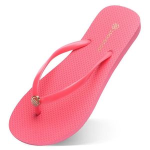 Mode Hausschuhe Strandschuhe Flip Flops Damen Grün Gelb Orange Marine Bule Weiß Schwarz Rot Rosa Braun Sommer Sport Sneaker 35-38