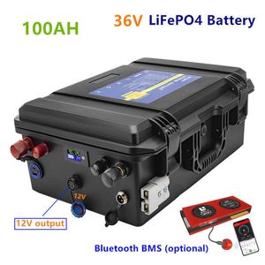 36 В 100AH ​​LIFEPO4 Батарея дополнительная Bluetooth BMS 36V LifePO4 100AH ​​Литиевая батарея для солнечной энергии для лодочного двигателя