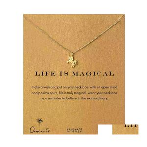 Pendant Necklaces Friendship Necklace Anchor Good Fortune Thousands Of Paper Crane Alloy Clavicle Woman Jewelry Drop Delivery Pendant Dhpoz