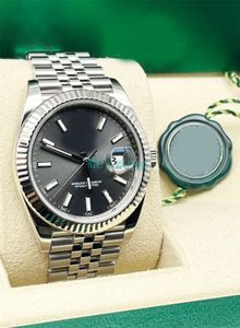 2023 Diver Sport na rękę DATEJust 41 126334 Rhodium Dial Box stal nierdzewna broszura zupełnie nowy męski zegarek