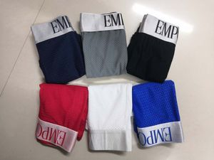 Marcas famosas Modal Men Boxer Shorts Cuecas Para Homem Roupa Interior Sexy Adulto Casual Respirável Masculino Roupa Interior Gay