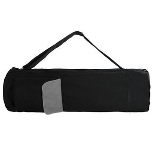 Accesorios Bolsa de transporte gruesa para esterilla de yoga y ejercicio Bolsa de transporte con cremallera completa con bolsillos y correa ajustable para viajes al aire libre D