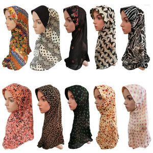 Ubranie etniczne muzułmańskie hidżab kobiety kwiat szalik chusta na głowę islamskie szale Amira Lady Caps Faria Faria Głowa Głowa Full Cover Bandanas