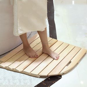 Tapetes de banho 010 não deslizamento resistente ao molde de bambu tapete banheiro banheiro tira de madeira