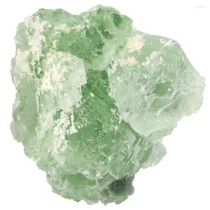 Jewelry Pouches TUMBEELLUW 1Pc Green Fluorite Crystal Cluster Reiki Infused Mineral Specimen Rough Healing Irregular Stone Decoration