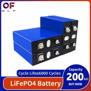 200AH LIFEPO4 Bateria 3.2V Lítio Fosfato de ferro Pacote de ciclo profundo DIY para 12V 24V Bateria solar Bateria RV EV Carrinhos de golfe barcos