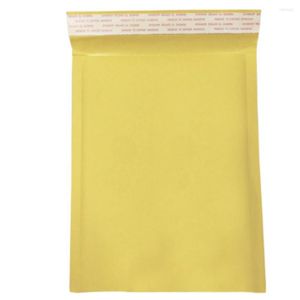 Confezione regalo Confezione da 10 buste anti-pressione Borsa Carta da imballaggio a prova d'umidità Bolla di spedizione autosigillante Imbottita gialla