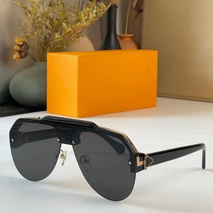 Óculos de sol para homens para femininos luxuosos óculos de sol Z1902W Z1905W Classic Gold Band Logo Design de tira de metal larga Placa grossa Glass1902 1905 Show Lunettes moídas