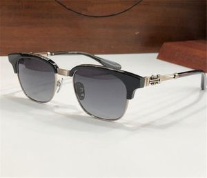 Vintage Fashion Design Square Solglasögon Bonennois utsökta Titanium Frame Goth Punk Style High End Outdoor UV400 Protection Glasses