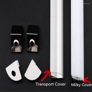 Led Bar Light Housing V Shape Triangle Aluminum Profile Mikly/clear Cover Plastic Connector Channel Alu 5-20pcs 50cm