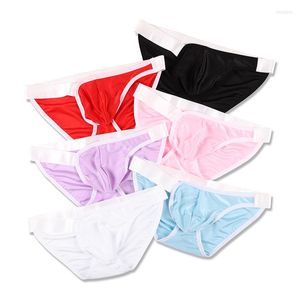 Unterhose männliche Unterwäsche Herren Briefs Slys Low Taille Bright Pure Color Mode Herren Männer sexy Bikini Mann Höschen