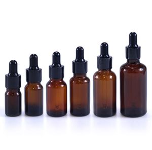 Flacone di profumo 10 x 5 ml 10 ml 15 ml 20 ml 30 ml 50 ml 100 ml Contagocce in vetro Goccia Vetro ambrato Flacone con pipetta per liquido per aromaterapia Bottiglie riutilizzabili 230217